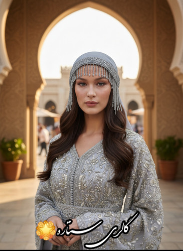 هدشال مجلسی جواهردوزی مدل ریزشی کریستال