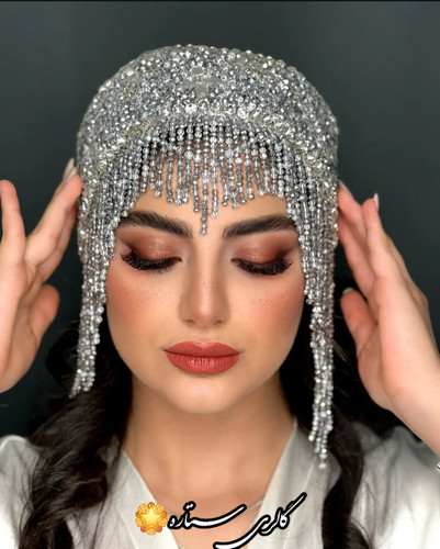 توربان مجلسی ریزشی کریستال پر کار با دیزاین سنگ چک