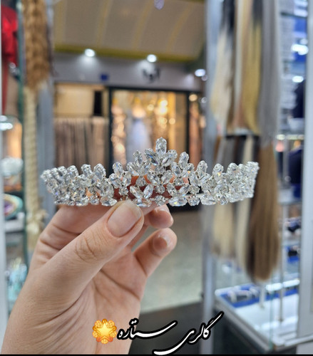 تاج عروس وارداتی مدل گندمی_سنگ اتریشی اصل