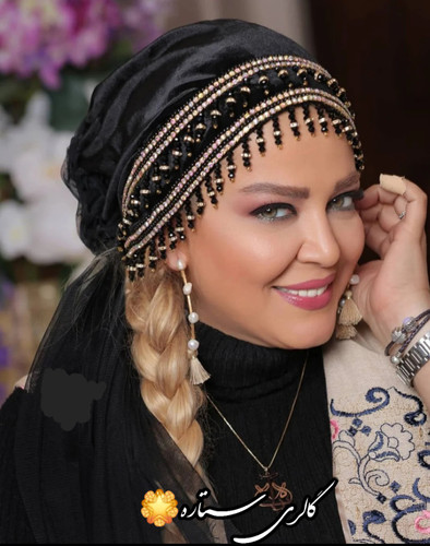 توربان مجلسی مدل بهاره رهنما با دیزاین سنگ کریستال و نگین