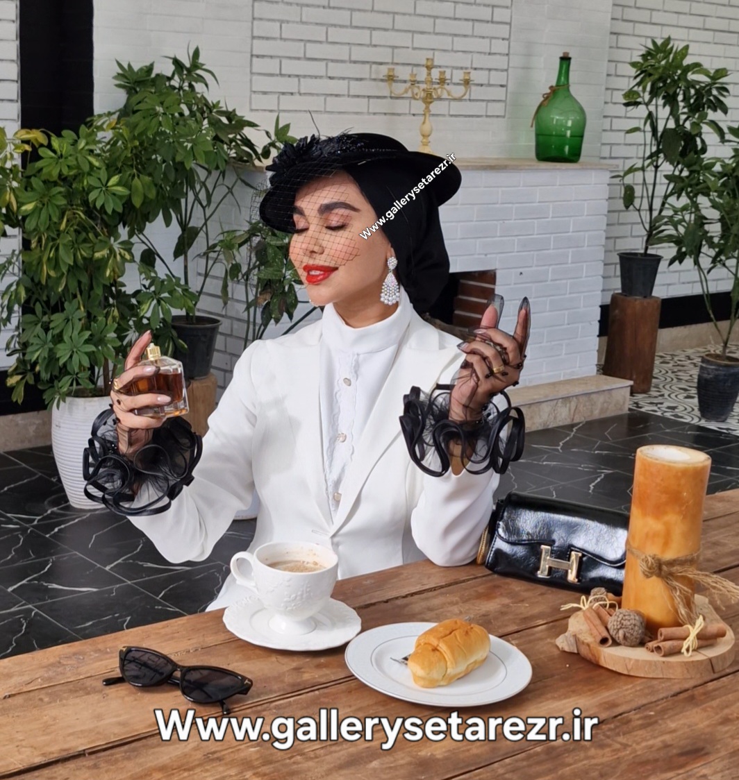 کلاه فرانسوی مدل آیدا از برند گالری ستاره با دیزاین گل