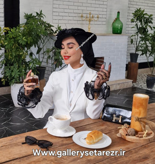 کلاه فرانسوی مدل آیدا از برند گالری ستاره با دیزاین گل
