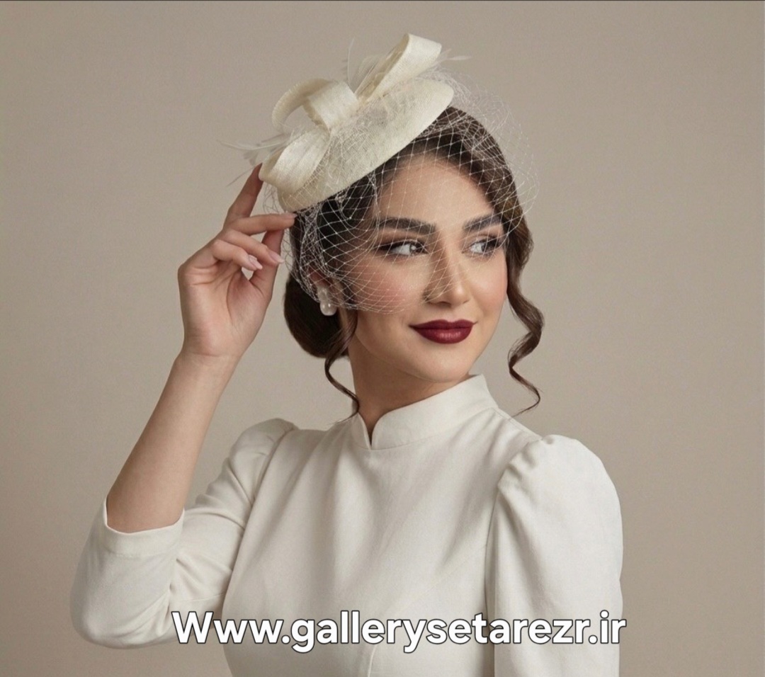 کلاه ملورین از برند گالری ستاره با دیزاین گل دستساز_قطر17